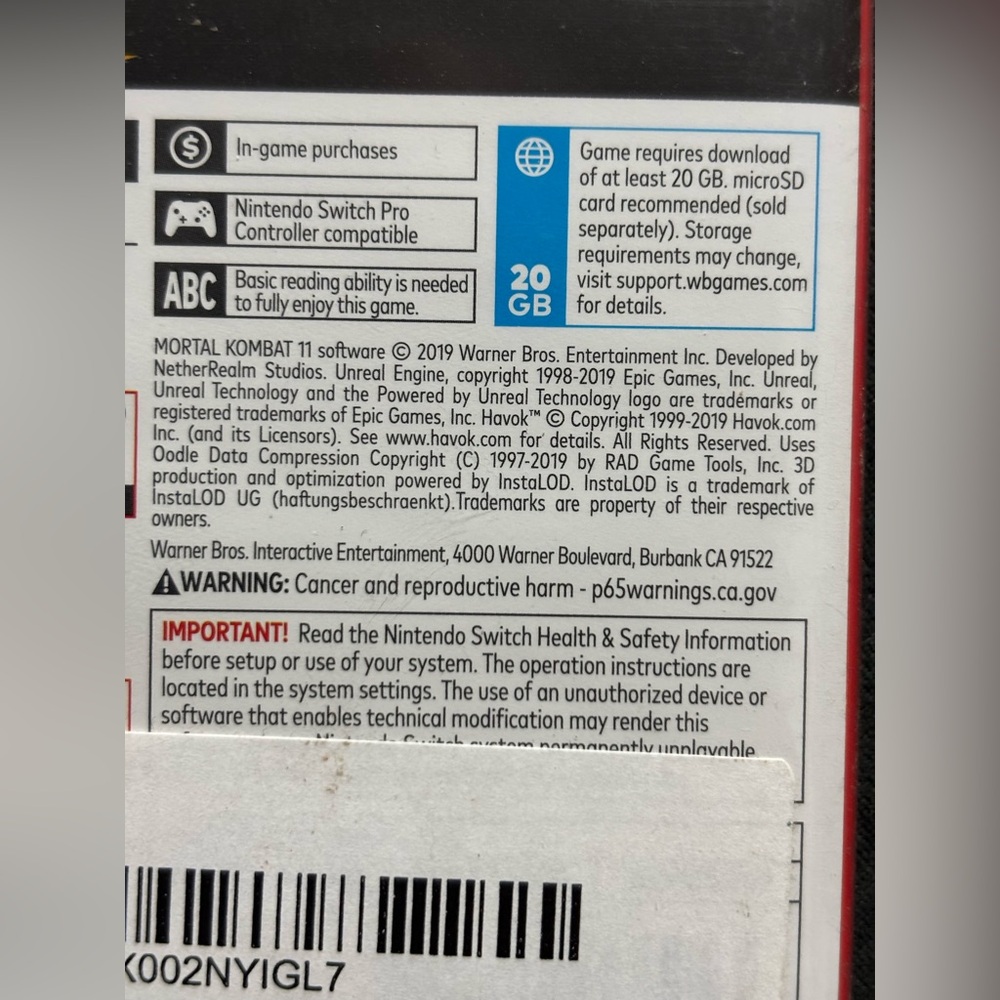 Mortal Kombat 11 - Nintendo Switch Game BRAND NEW - Picture 7 of 8